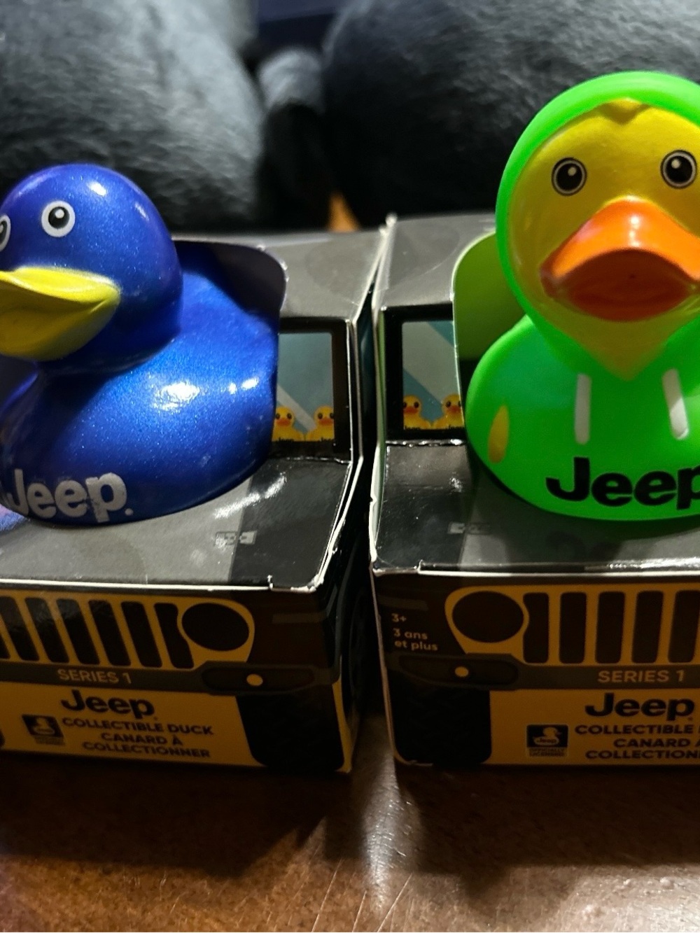 Jeep Blue and Green Collectible Rubber Duck Set
